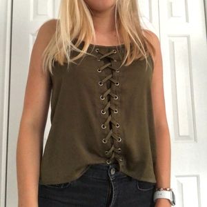 Army Green Crossing Tank